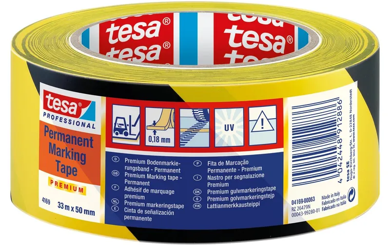 tesa Bodenmarkierungsband 4169 50 mm x 33 m, Gelb