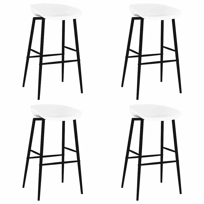 Barhocker 4 Stk. bianco