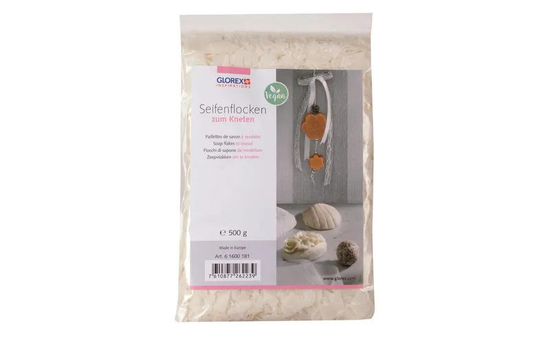 Glorex Seifenflocken zum Kneten weiss