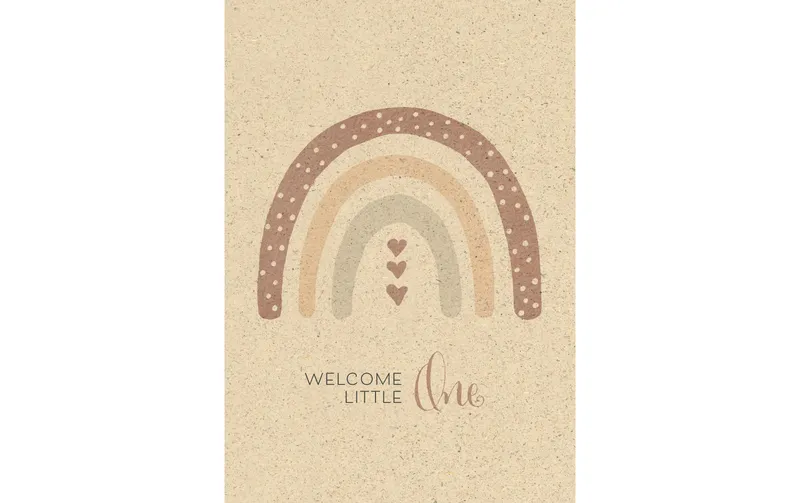 naturel Verlag Glückwunschkarte Welcome little one 12.2 x 17.5 cm