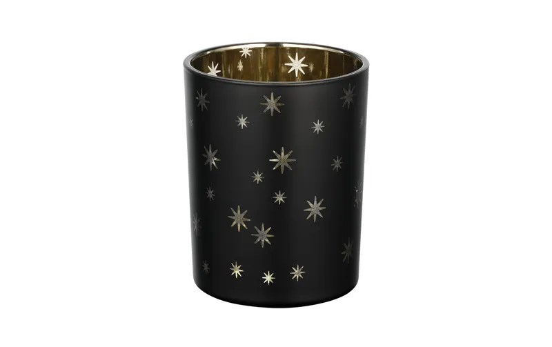 EGLO Teelichthalter Lukut 12.5 cm Gold/noir, Glas