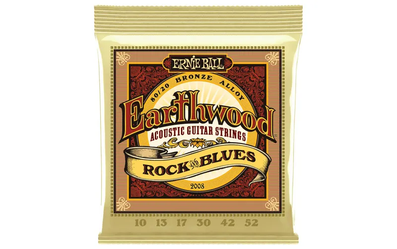 Ernie Ball Gitarrensaiten 2008 Earthwood Bronze – Rock & Blues 10-52