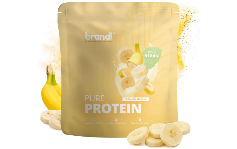 Brandl-Nutrition Pulver Pure Protein 2.0 Vegan Banane 1000 g