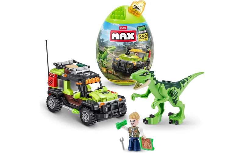 Zuru MAX Bausteine MAX – Dino Adventure Raptor Force