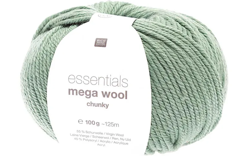 Rico Design Wolle Essentials Mega Wool chunky 100 g, Hellgrün