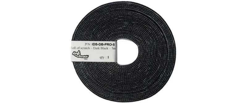 Patchsee Klettband-Rolle ID-SCRATCH-PRO black