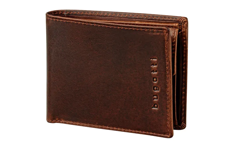 Bugatti Portemonnaie Romano RFID Scheintasche Braun