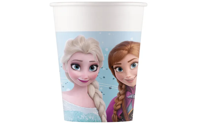 We fiesta Party Einwegbecher Frozen 200 ml, 8 pezzi, blu