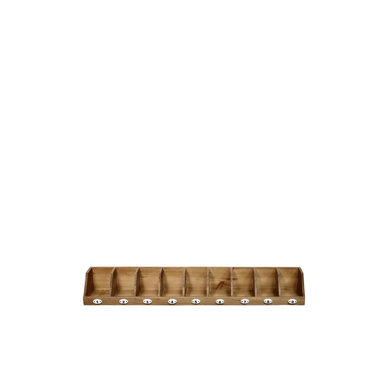 Chic Antique Wandregal mit 9 Ablagen marrone
