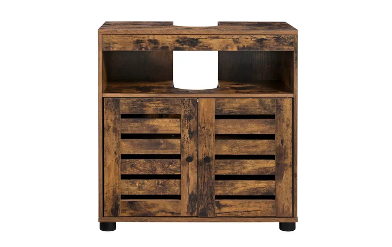 VASAGLE Waschbeckenunterschrank 60 x 63 cm, Braun