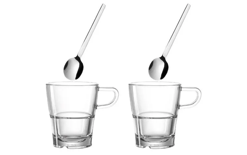 LEONARDO tazza caffè Senso 250 ml, 2 pezzi, trasparente