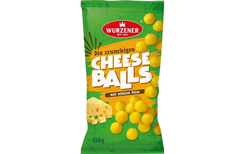 Wurzener Wurzener Cheese Balls 150g Maissnack mit Käsegeschmack 150 g