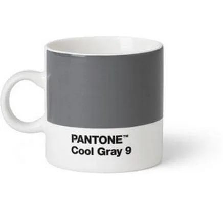 Pantone by Copenhagen Design Espressotasse 120 ml, 1 pièces, blanc/Dunkelgrau