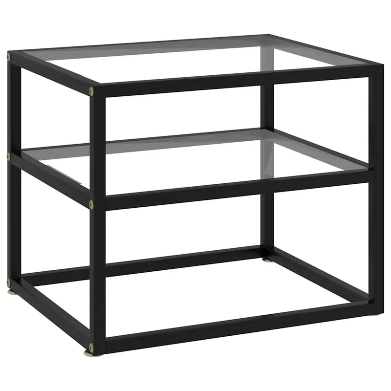 Table console Transparent 50x40x40 cm Verre trempé