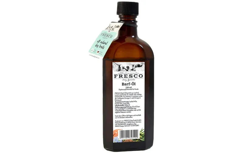 FRESCO Hunde-Nahrungsergänzung Trockenbarf Öl, 250 ml
