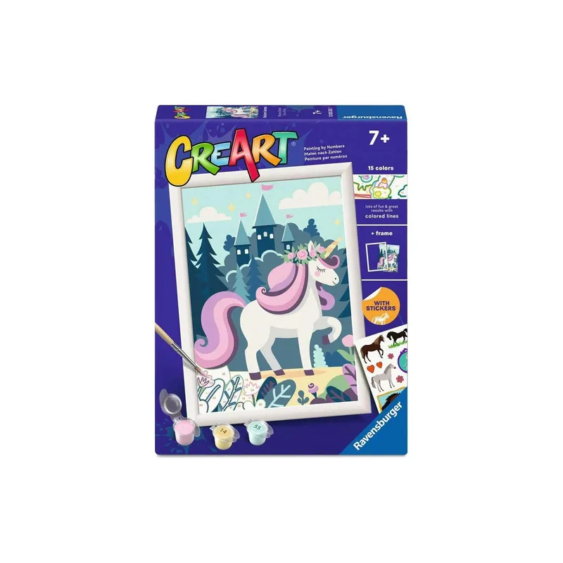 Ravensburger Malen nach Zahlen CreArt – Unicorn Aurora