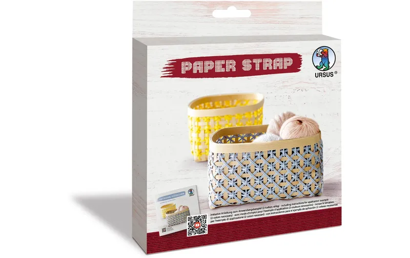 URSUS Bastelpapier Kamihimo 15 mm x 15 m, Dunkelrot
