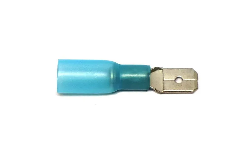 EP Flachstecker WP 6.3 x 0.8 mm, männlich, blu, 10 Stk.