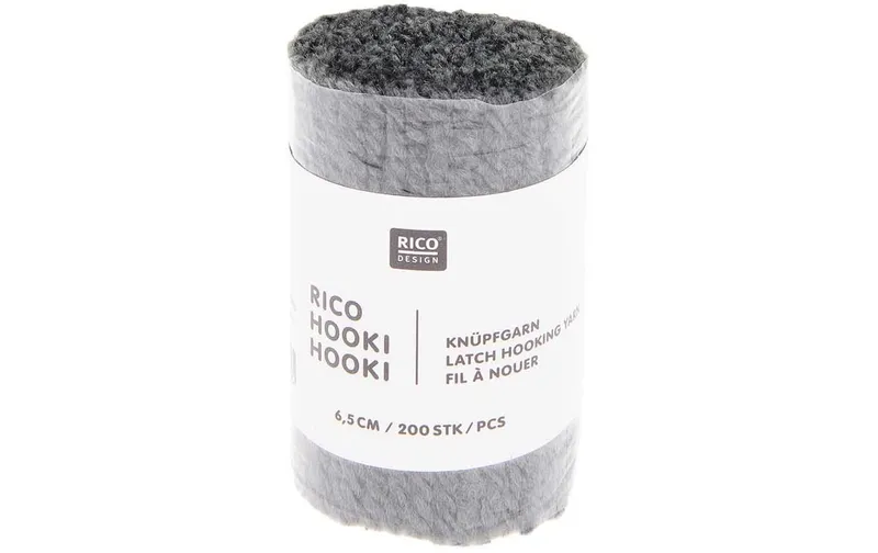 Rico Design Hooki Knüpfgarn antracite