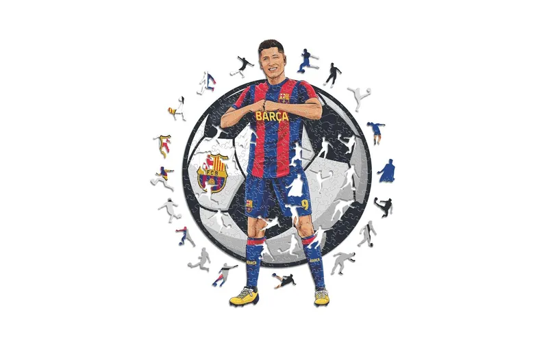 Iconic Puzzle FC Barcelona – Robert Lewandowski