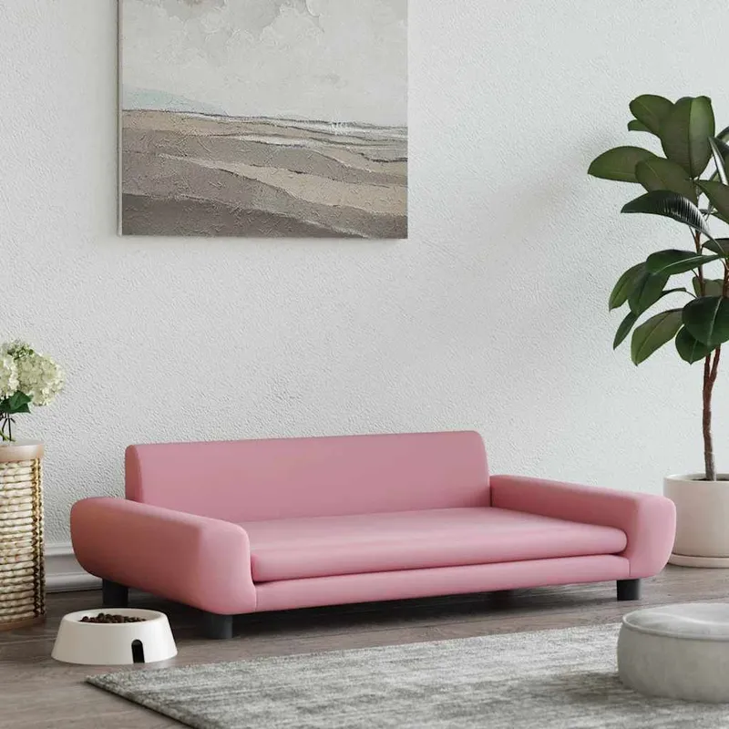 cuccia per cane Rosa 100x54x33 cm Samt