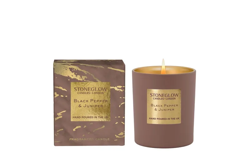 Stoneglow Duftkerze Black Pepper & Juniper 220 g