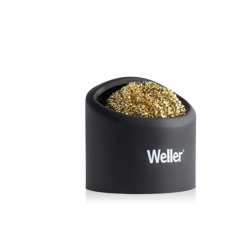 Weller Lötspitzenreiniger Messingschwamm con Silikonhalter