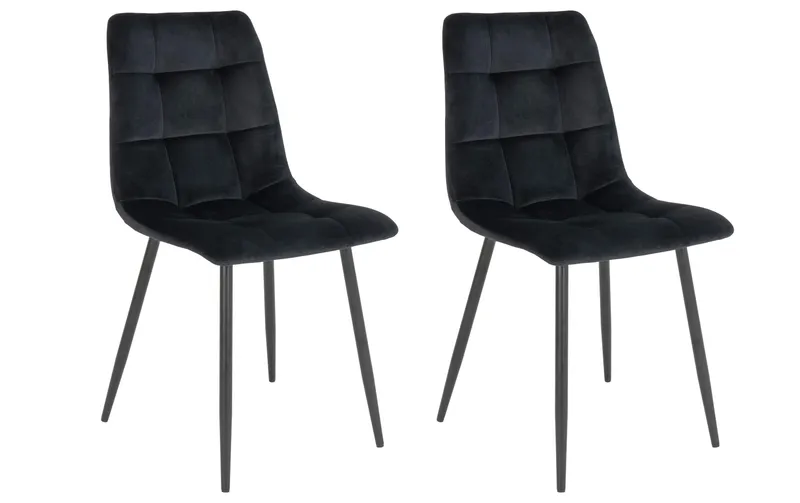 House Nordic Stuhl Middelfart 2 pieces, 86 x 55 cm, black