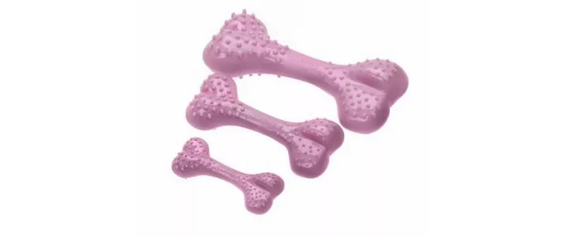 Comfy Dental Bone TPE-Kunststoff Rosa 8.5 cm