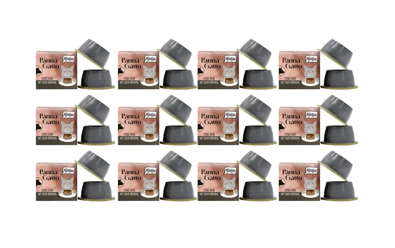 Mjamjam Panna Gatto Rind avec edler Krönung, 12x 2 x 80 g