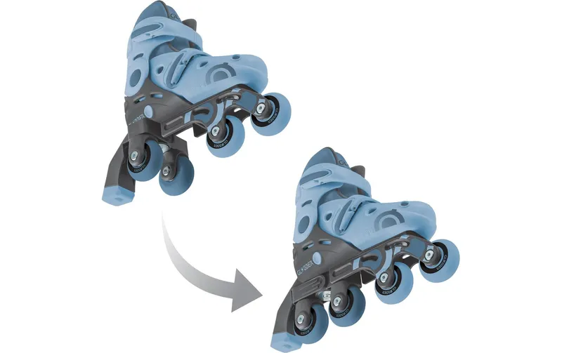 GLOBBER Inline-Skates 2 in 1 Gr. 30-33, Aschblau