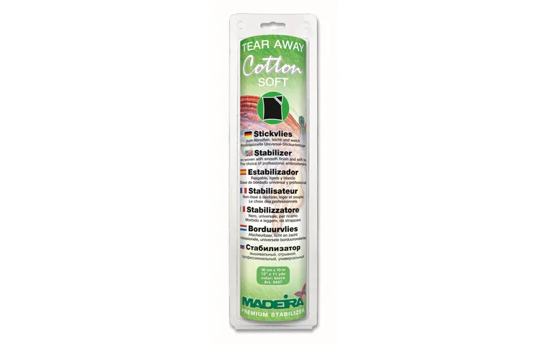 Madeira Stickvlies Tear Aways Cotton Soft 1 pezzi