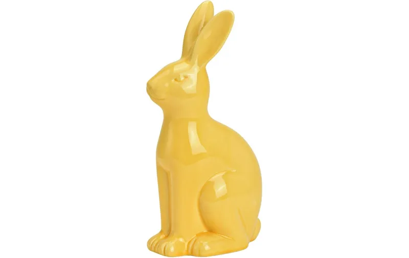G. Wurm Aufsteller Hase 25 cm, Gelb