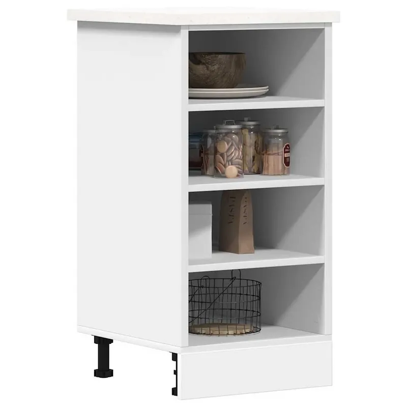 Meuble bas "Riga" Blanc 40 x 44,5 x 81,5 cm Bois d'ingénierie