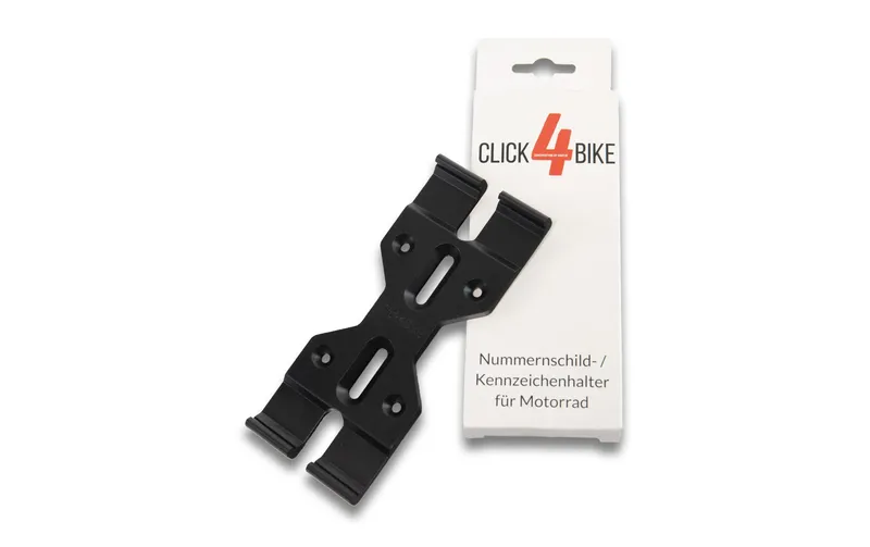 21CARS Kennzeichenhalter Klick Motorrad, nero