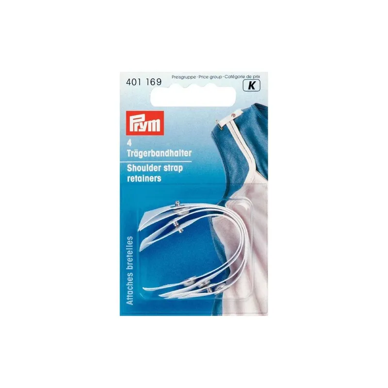 Prym Trägerbandhalter bianco, 95 mm x 9 mm