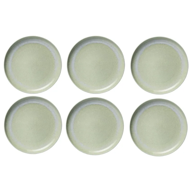 Villeroy & Boch Speiseteller Perlemor Alga Ø 27.1 cm, 6 pièces,vert
