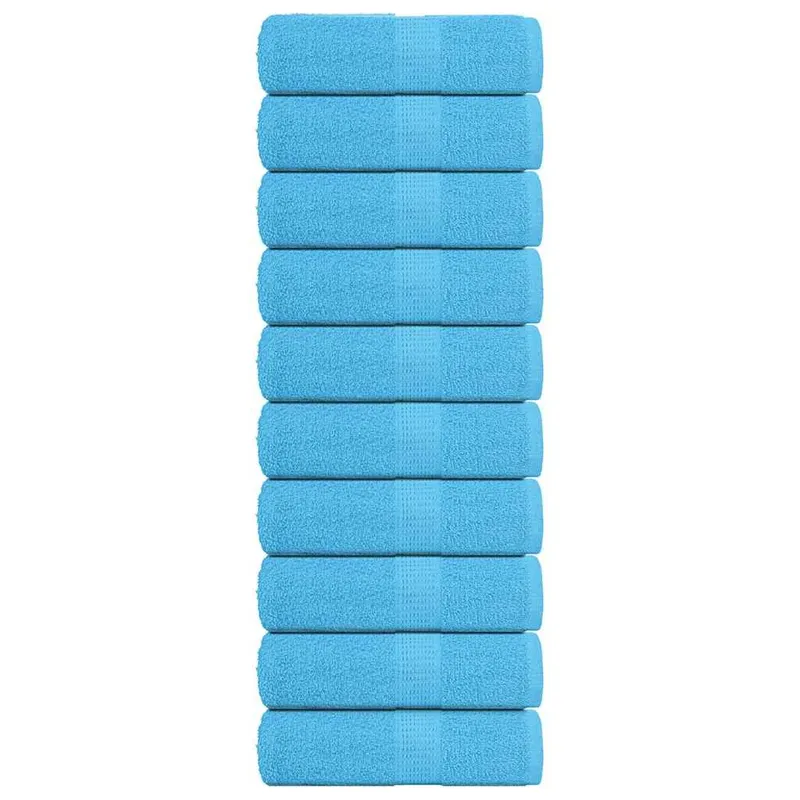 Gästetücher FROGN 10 Stk. Türkis 30x50 cm 360 g/m²