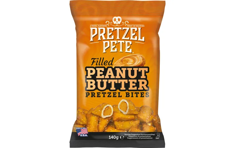 Pretzel Pete Pretzel Pete filled Peanut Butter Bites - 140g 140 g