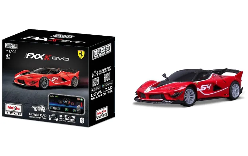 Maisto Rennwagen RC Power Racer Ferrari FXXK Evo Bluetooth