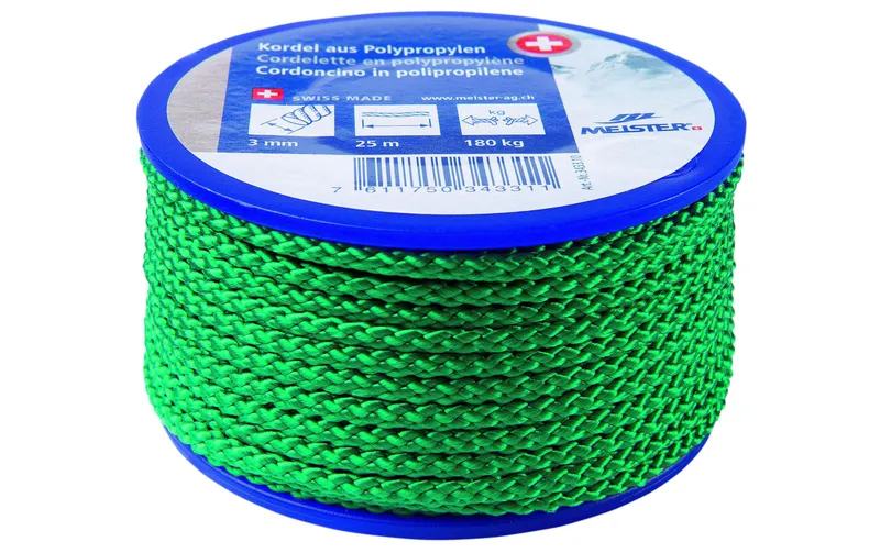Meister Kordel Ø 3 mm, 25 m, 180 kg, verde