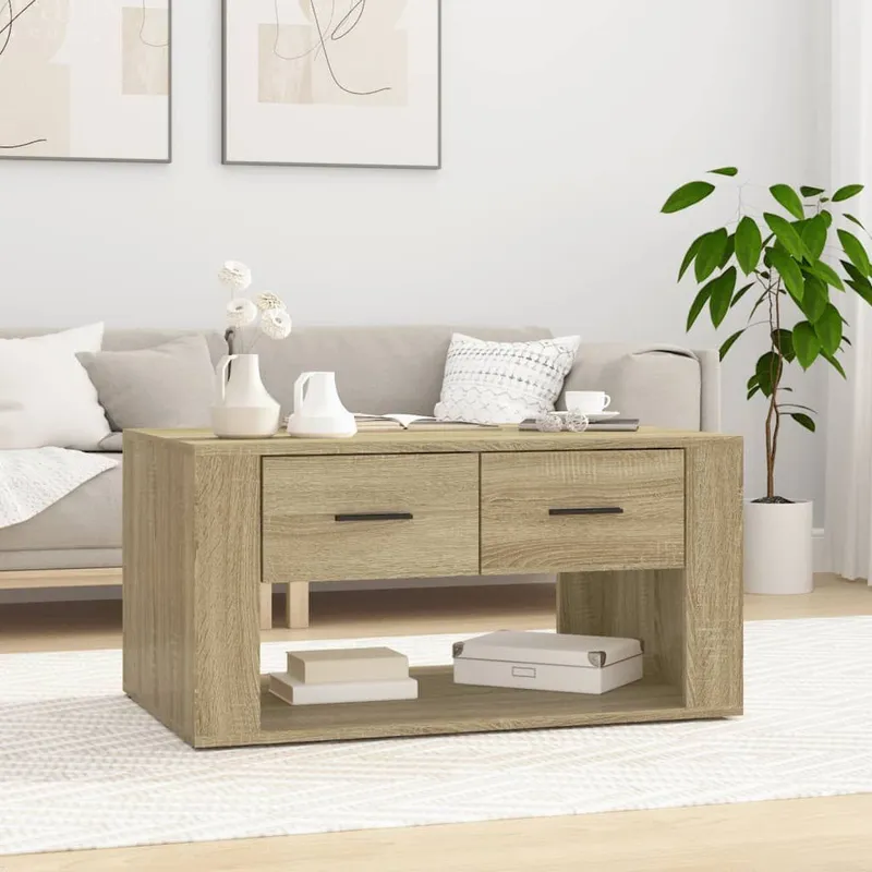 Couchtisch Sonoma-Eiche 80x50x40 cm Holzwerkstoff