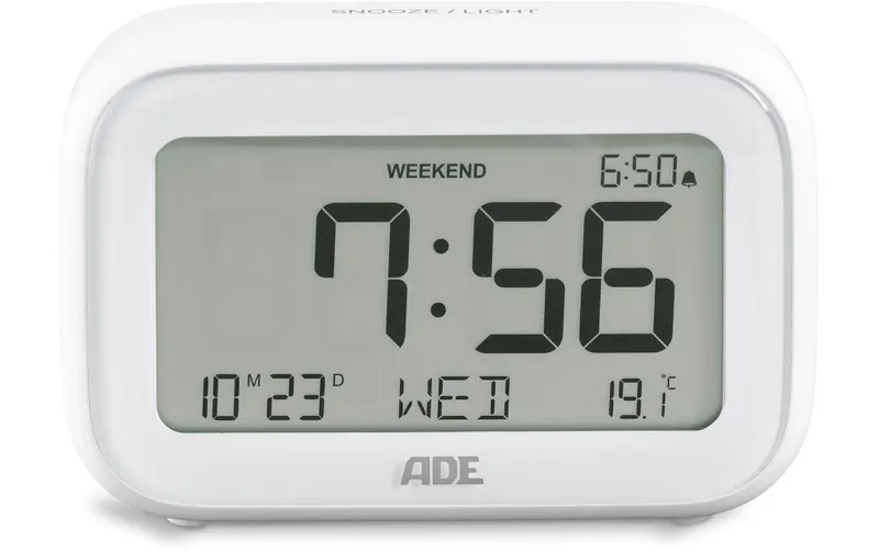 ADE Digitalwecker con Temperaturanzeige