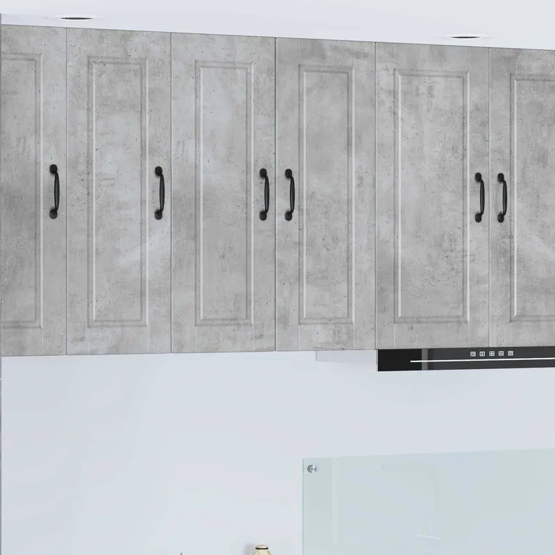Meuble mural PORTO Gris béton 30 x 31 x 80 cm Bois d'ingénierie