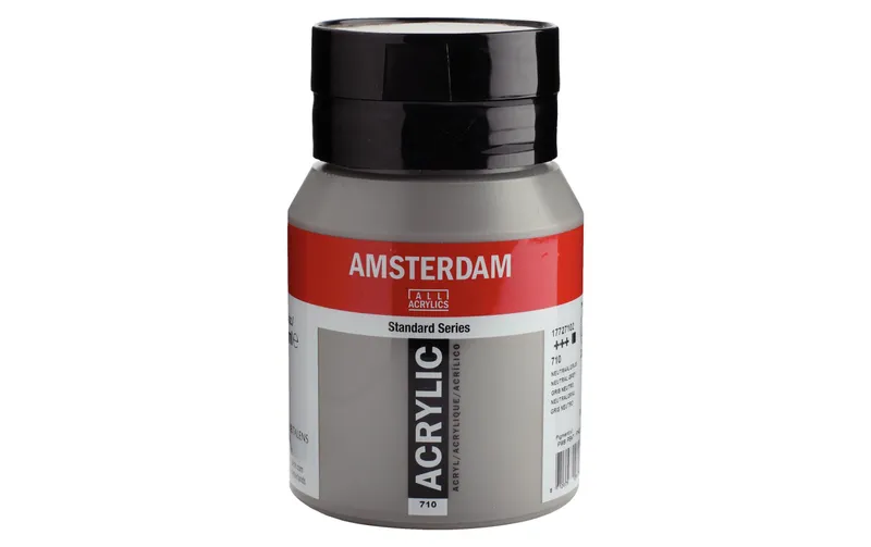Amsterdam Acrylfarbe Standard 710 Neutralgrau deckend, 500 ml