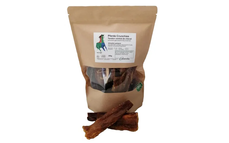 essendia Kausnack Pferdecrunchies Bauchsehnen, 250 g