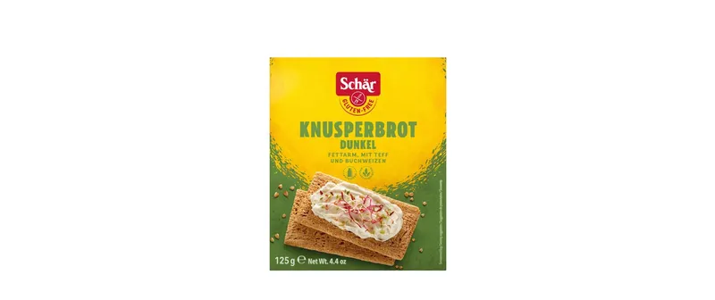 Dr.Schär Snack Knusperbrot dunkel glutenfrei 125 g
