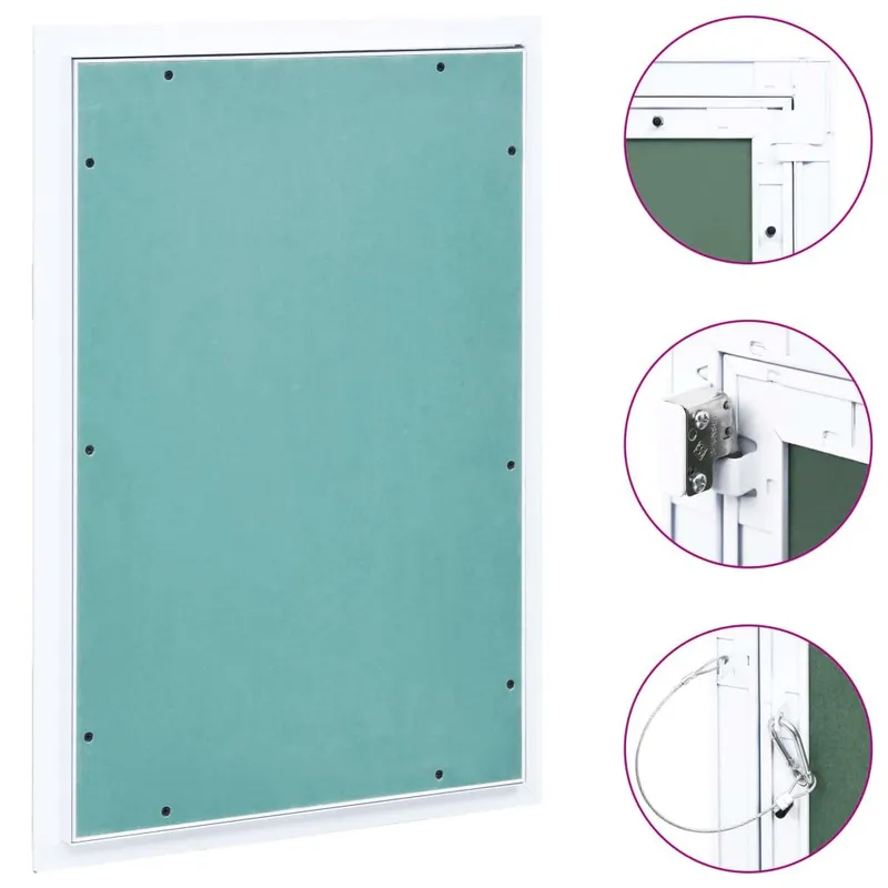 Revisionsklappe con alluminio-Rahmen e GK-Einlage 400x600 mm
