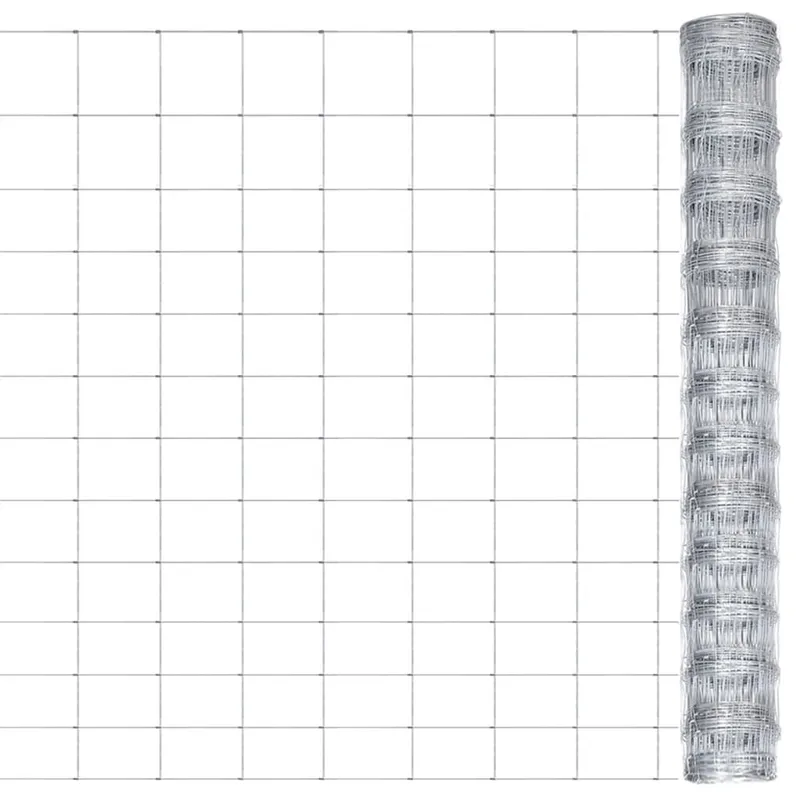 Gartenzaun Verzinkter Stahl 50x1,25 m Silbern