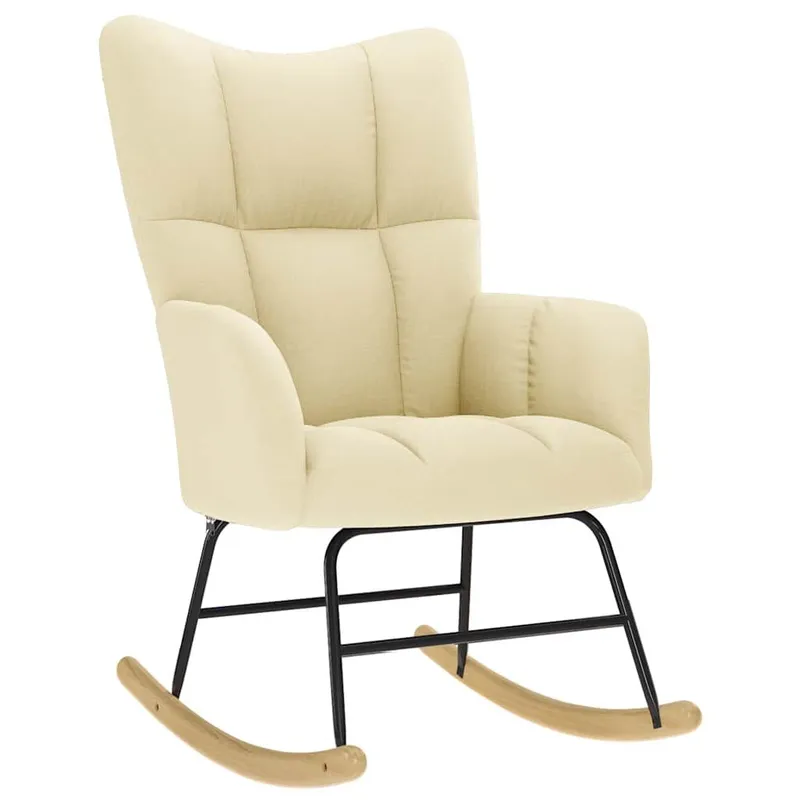 Schaukelstuhl Creme fabric